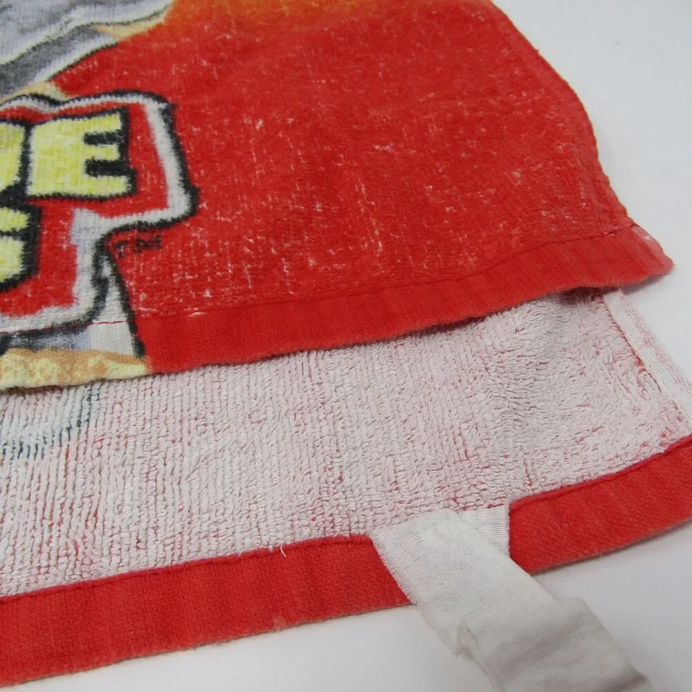 Vintage Fisher-Price Rescue Heroes Beach Towel Fireman Character Kids Bath Towel